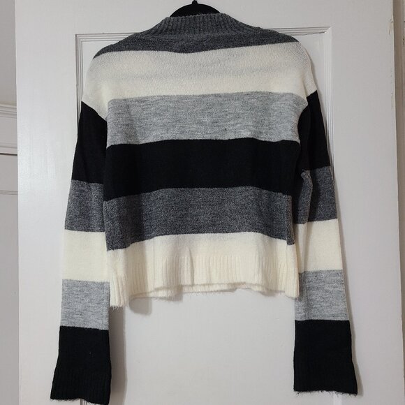 Express Color Block Striped Sweater - Picture 7 of 9